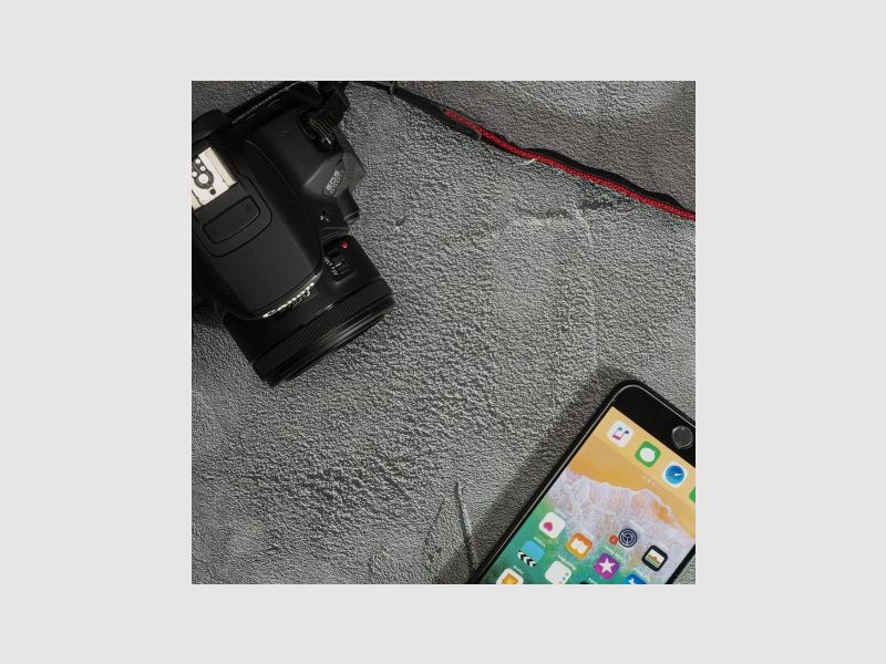 Sfondo BRESSER Flatlay per Foto scattate dall'alto - 60 x 60 cm Grigio scuro, immagine 6 di 7