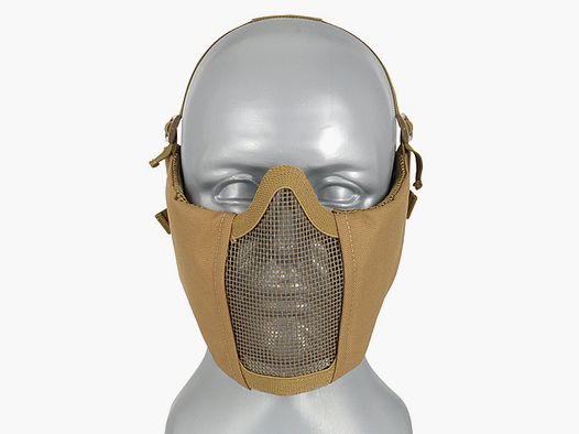 Half Face Mesh Mask 2.0 (Protection Ear Version) - Tan [PJ]