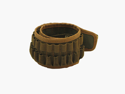 Eisport Cartridge Belt in Suede. Trimmed in Canvas