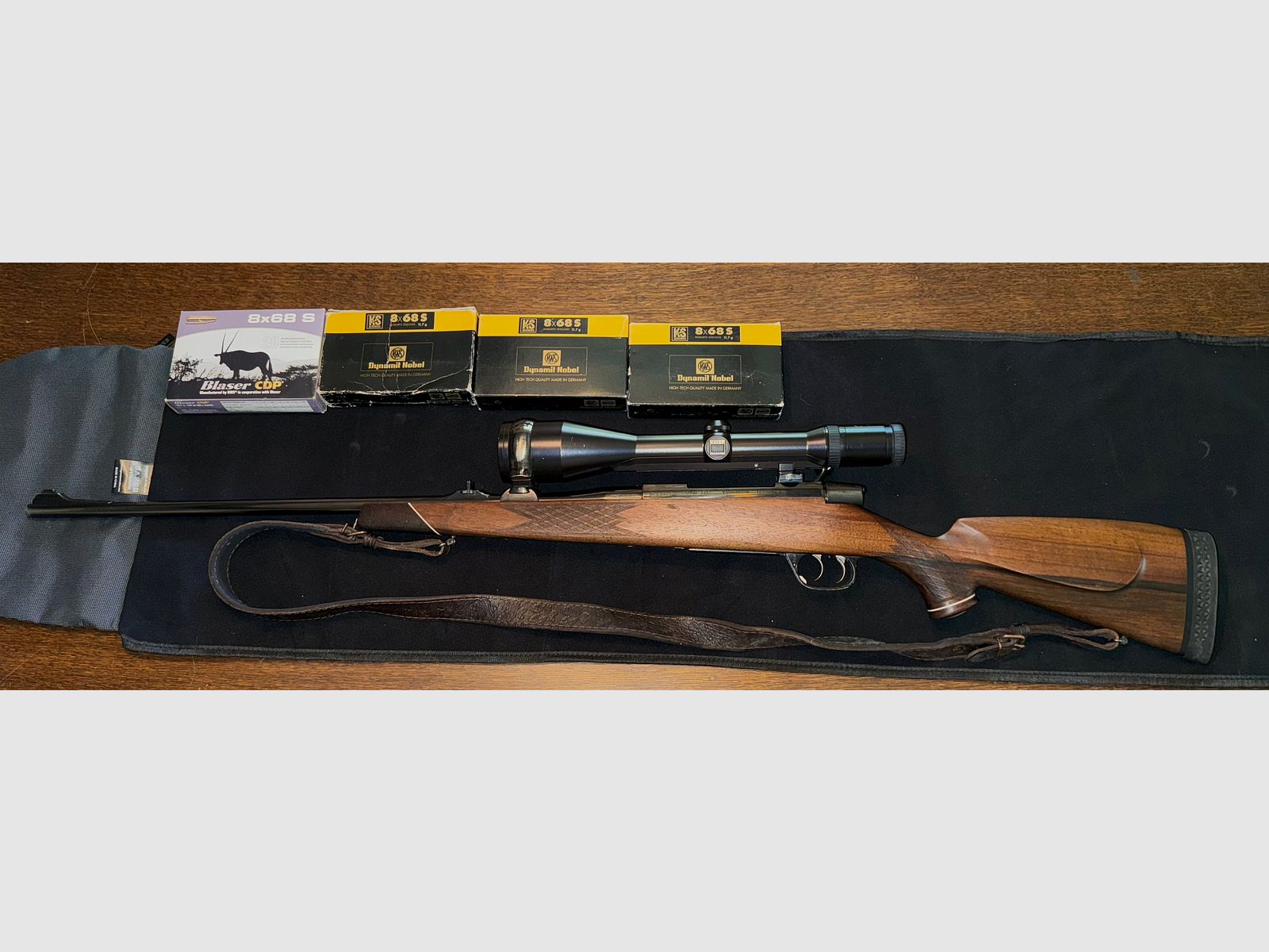 Voere 8x68S Zeiss Diavari ZM 3-12x56 T inkl. Munition