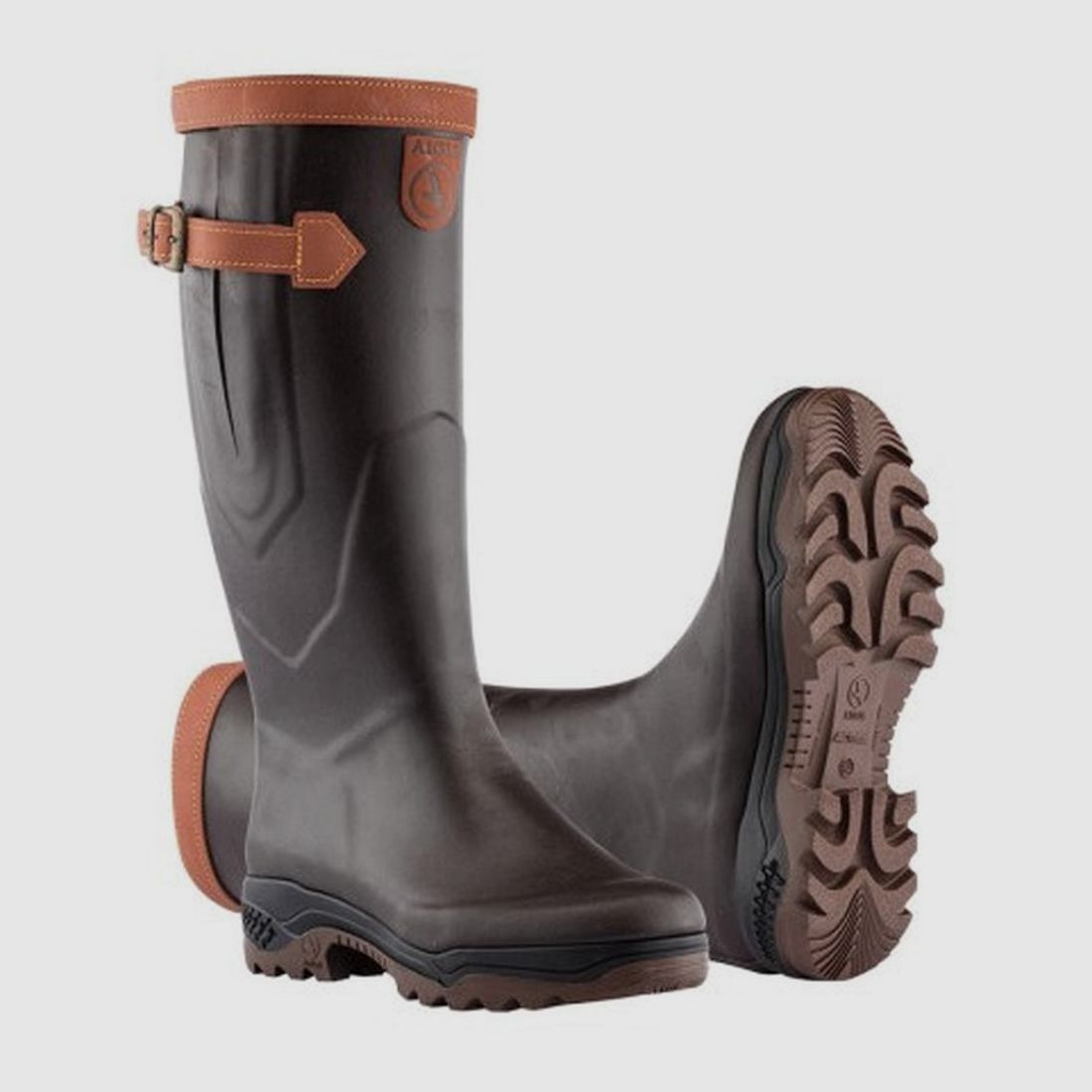 Aigle Parcours 2 Braun Damenstiefel - Widerstandsfähiger Gummi - Komfort und Wasserdichtigkeit - Für Wandern und Jagd, Bild 2 von 5