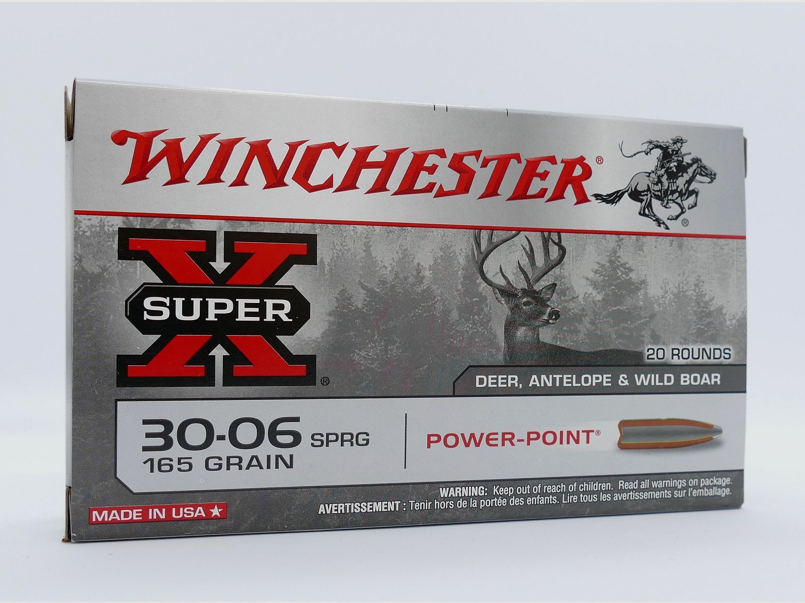 Winchester .30-06 Win. Power Point 10,7g/165grs Büchsenpatronen