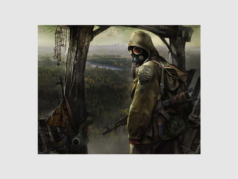 AKS-74 Holz Garnitur (Griff und Handschutz) im S.T.A.L.K.E.R Veteranen Stil / AK / AKM / Yunker