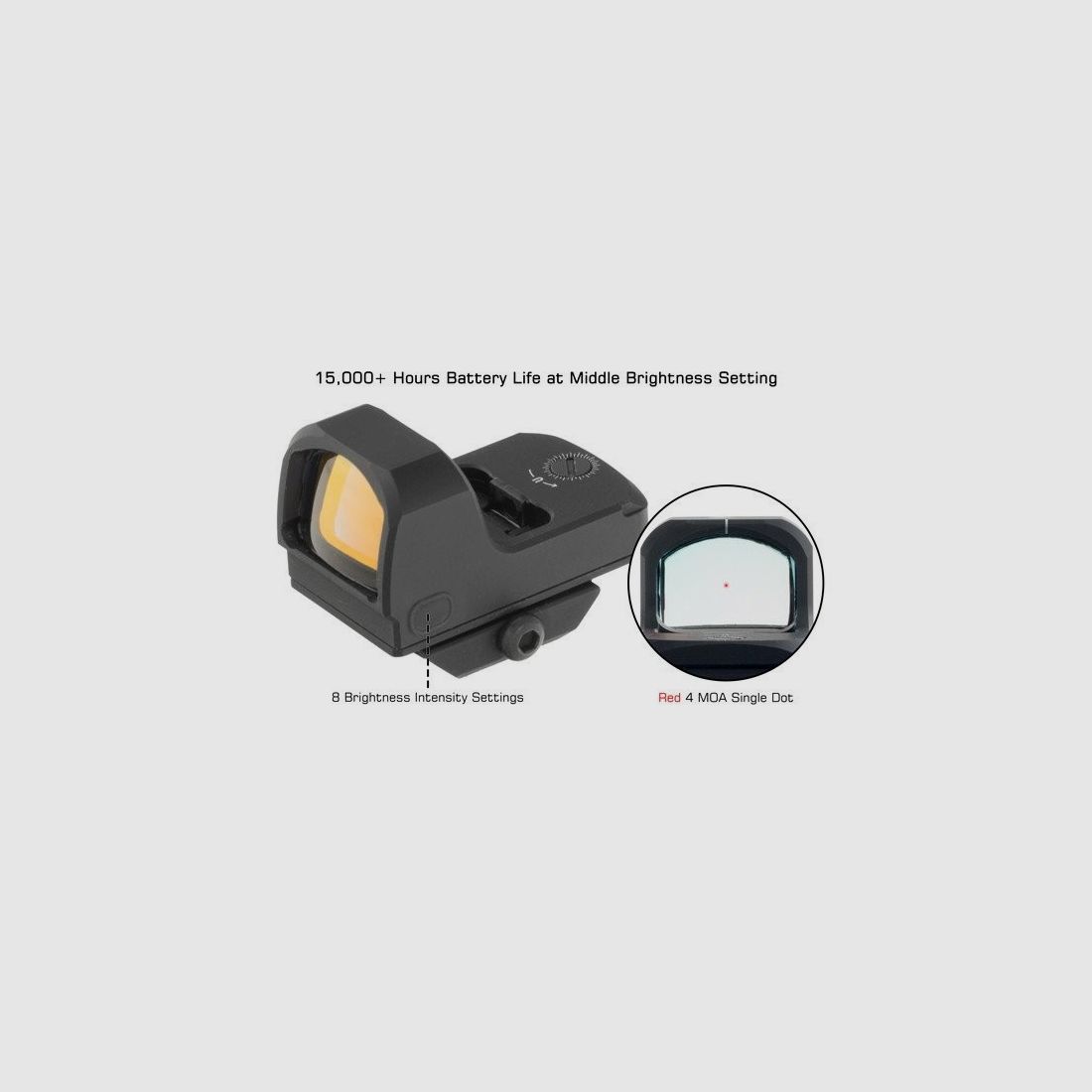 UTG - MICRO DOT OP3 4MOA EINZELPUNKT GRÜN UTG, Bild 5 von 8