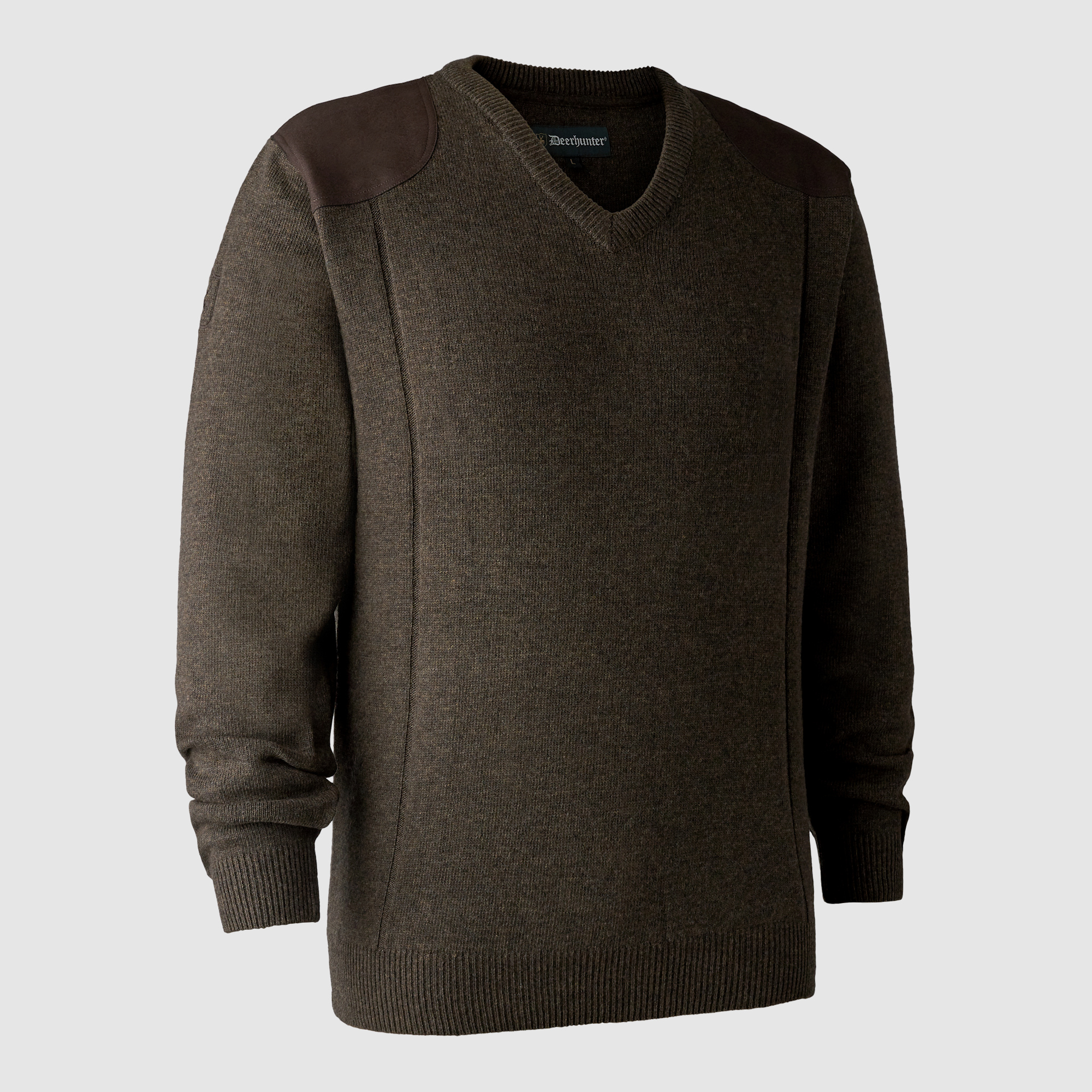 Deerhunter Sheffield Knit with V-neck Dark Elm 2XL