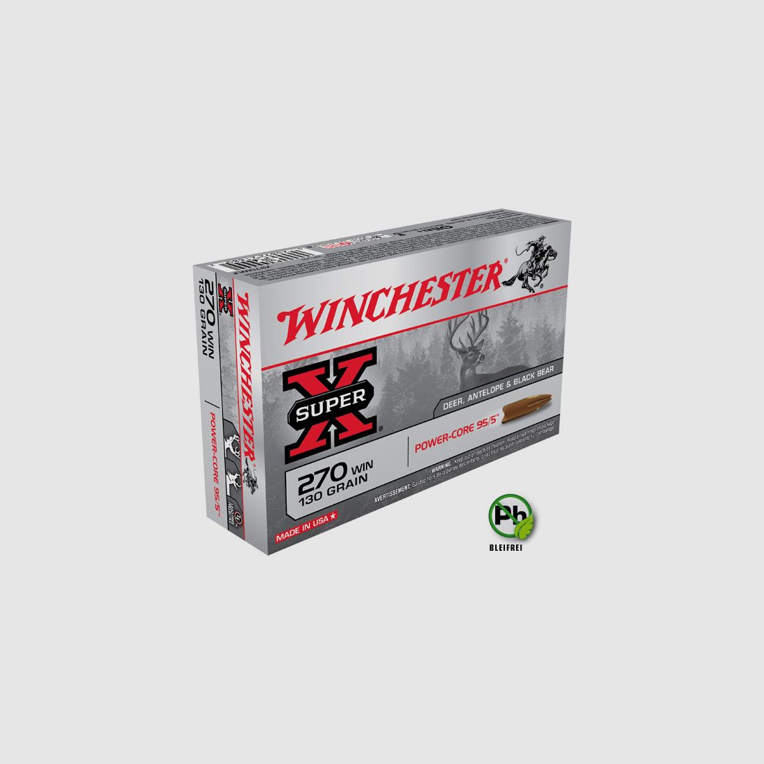 Winchester .270Win. 130gr PowerCore – Sans plomb