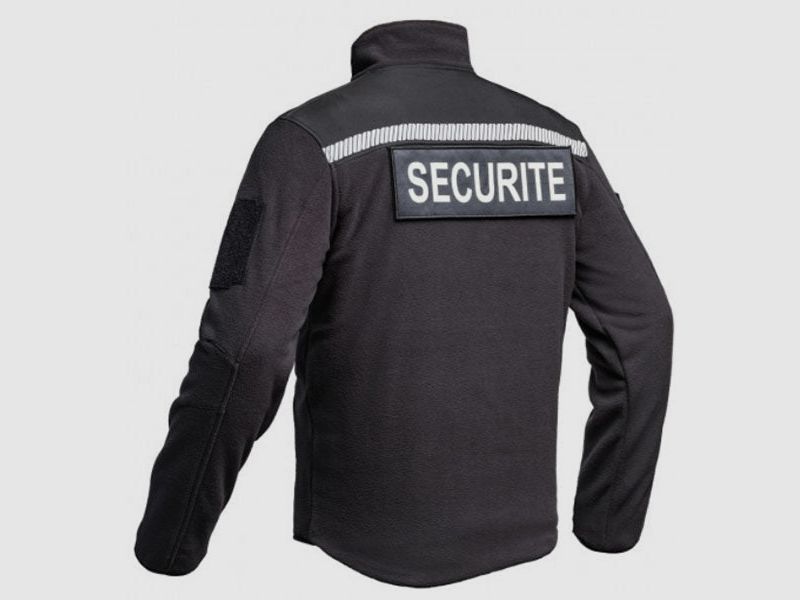 Fleecejacke SECU-ONE SECURITE HV-TAPE, black, Bild 2 von 5