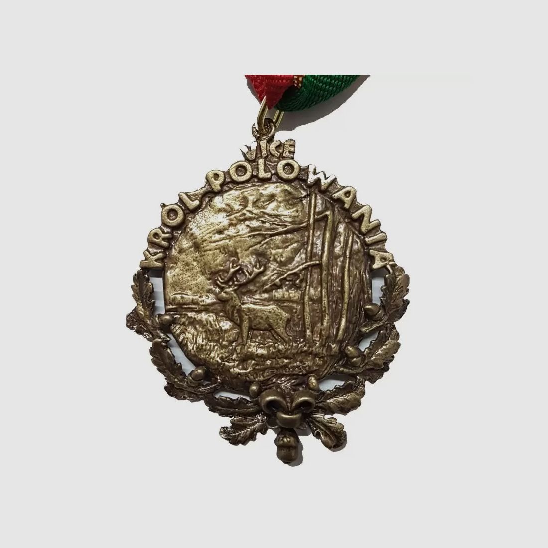 Jachtmedaille voor de vice-jachtkoning met hertenafbeelding