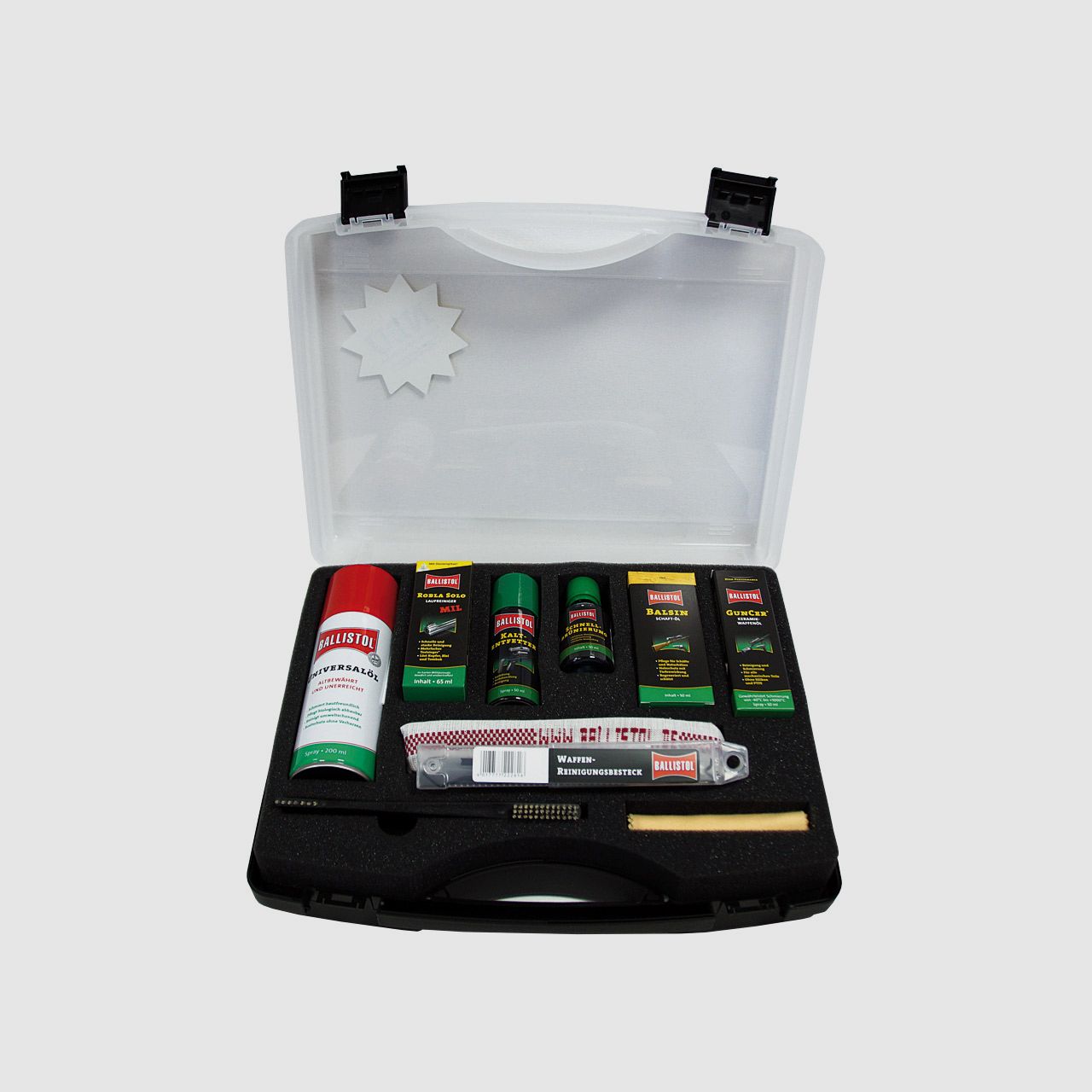Ballistol Waffenpflegekoffer - alles fĂĽr die Pflege und Reinigung von Waffen