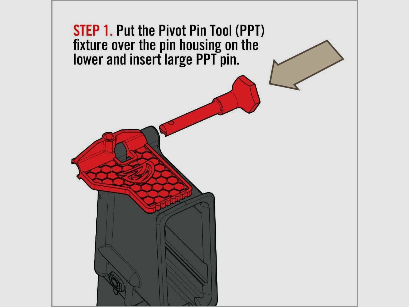 Strumento per perni di pivot AR15 Real Avid