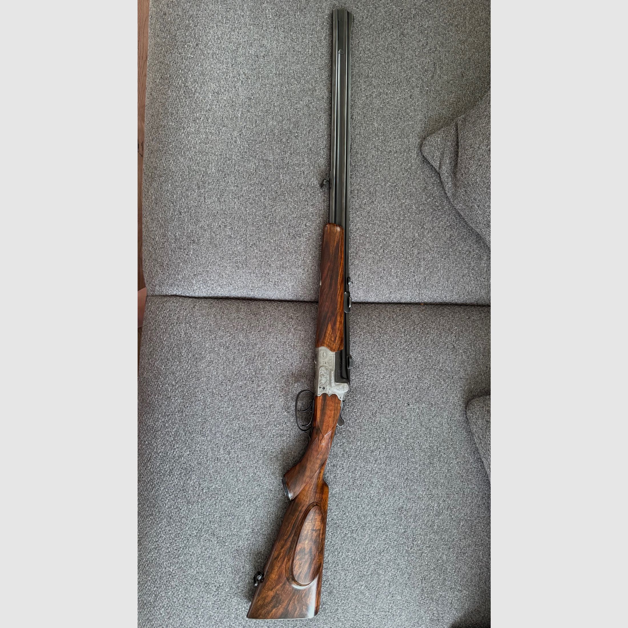 Exklusive Simson Suhl Bockdoppelbüchse Kaliber 8x57 IR – Sammlerstück im Bestzustand