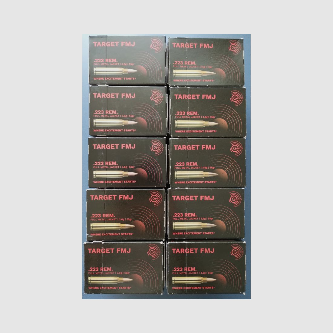 .223 Rem. Geco Target 55gr 1500stk