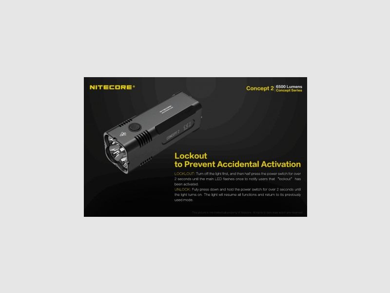 Nitecore Concept 2 zaklamp, 6500 lumen, afbeelding 23 van 29