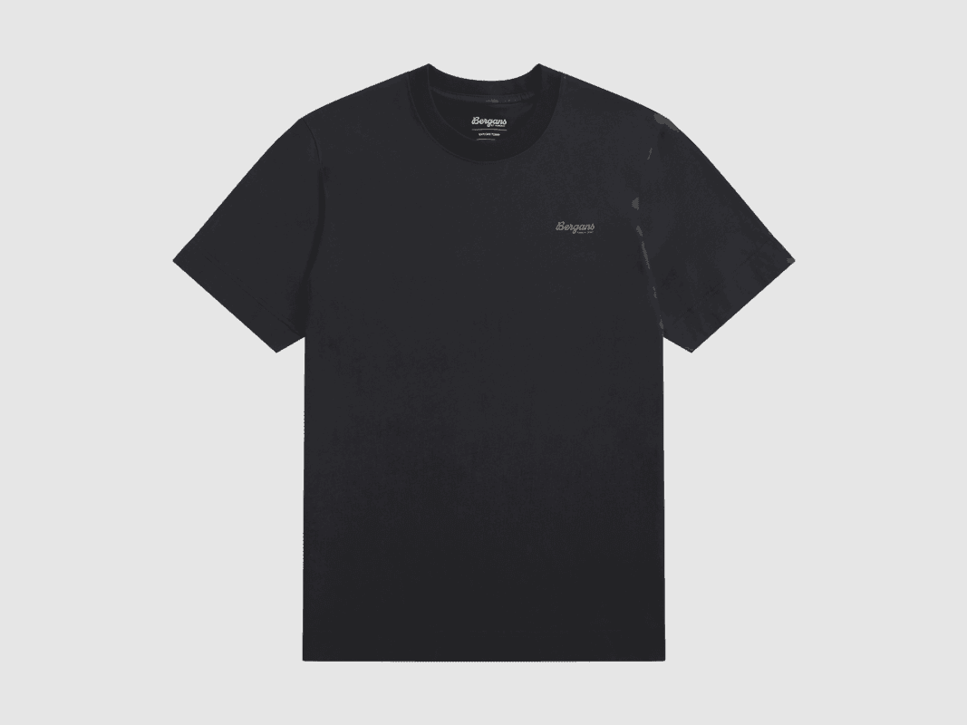 Bergans Graphic Cotton Tee Uomini Grigio Ombra Scuro/Taupe Roccia S