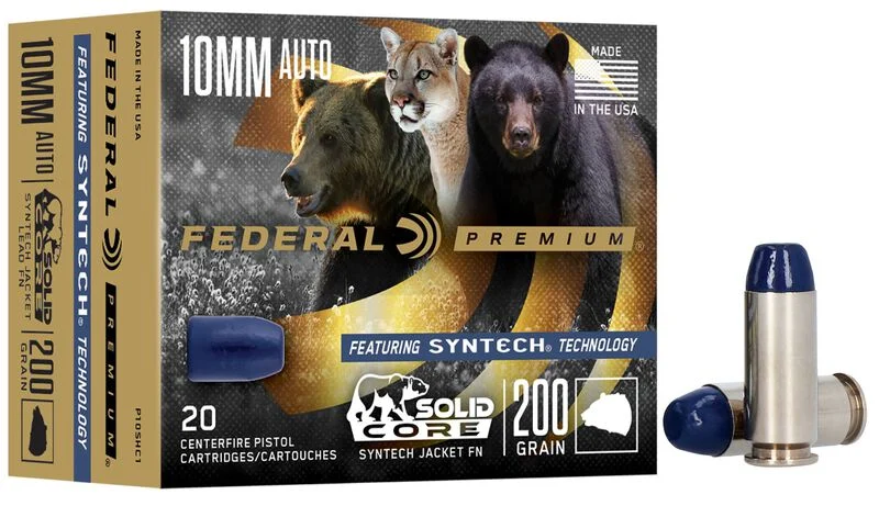 Federal Premium Syntech Solid Core 10mm ACP 200GR JHP 20 Patronen