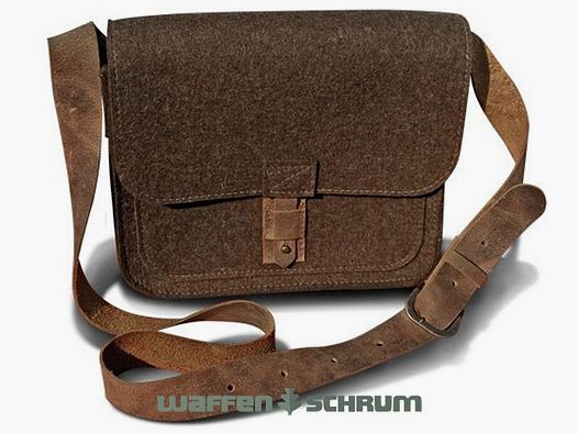 Borsa da caccia in feltro gufo bruno, formato orizzontale