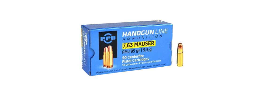 Prvi Partizan PPU 7,63 Mauser Vollmantel 85 grs 50 Schuss