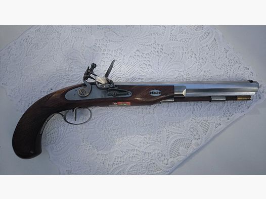 Pistola de chispa Pedersoli calibre .45, pistola de tiro con retroceso francés