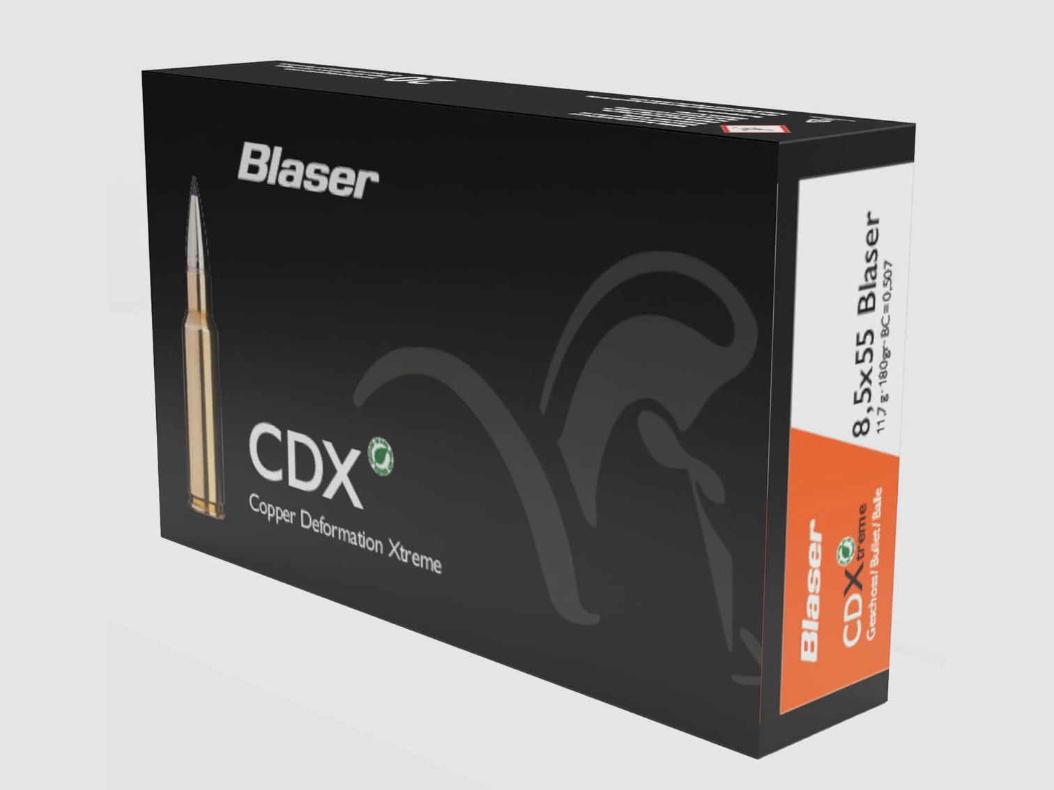 Blaser 8,5×55 Blaser CDX 11,7g 180gr bleifrei