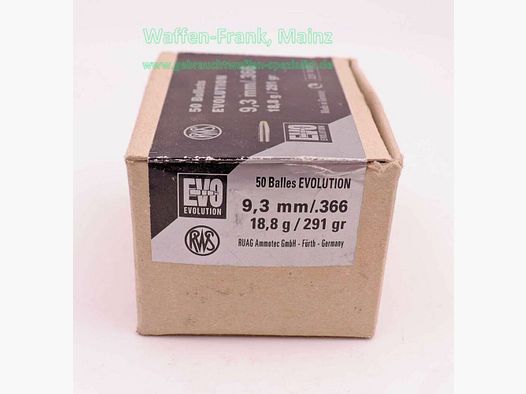 RWS (WZd.Fa.Rottweil) proiettili per fucile 9,3mm (.366)