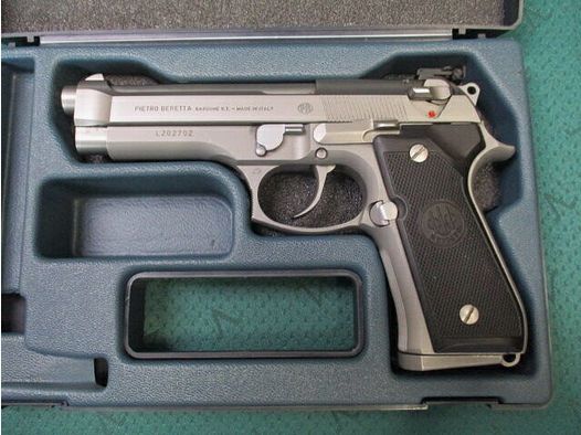 Pistola 9mm Luger Beretta 92 FS in acciaio inossidabile 92