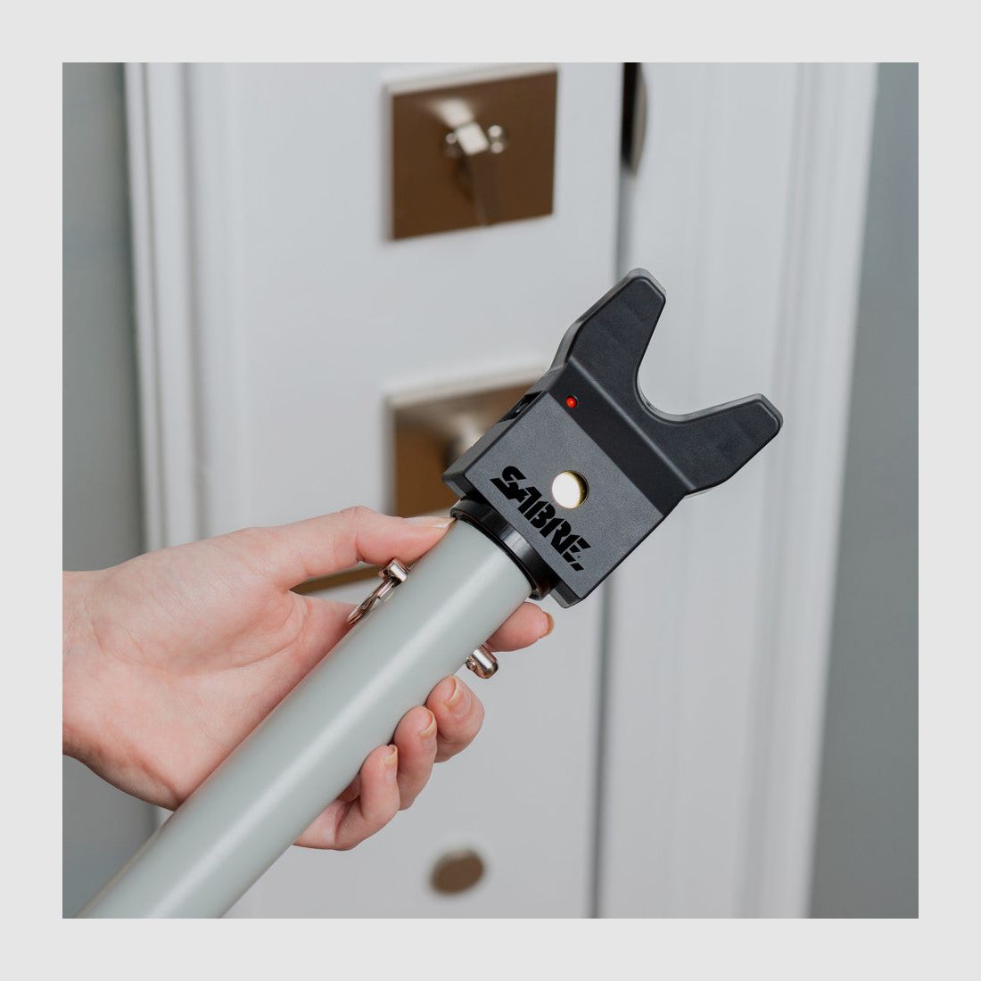 Adjustable 2-in-1 Door Security Bar with vibration Detecting Alarm, Bild 4 von 6