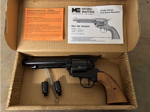 Sammlerstück!!! ME Ranger / SAA Nachbau * 9 mm  * PTB 419 mit Zubehör SSW Schreckschuss