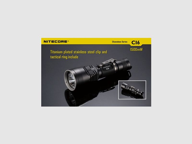 Nitecore CI6 Chameleon Flashlight with Infrared 440 Lumens, image 27 of 33