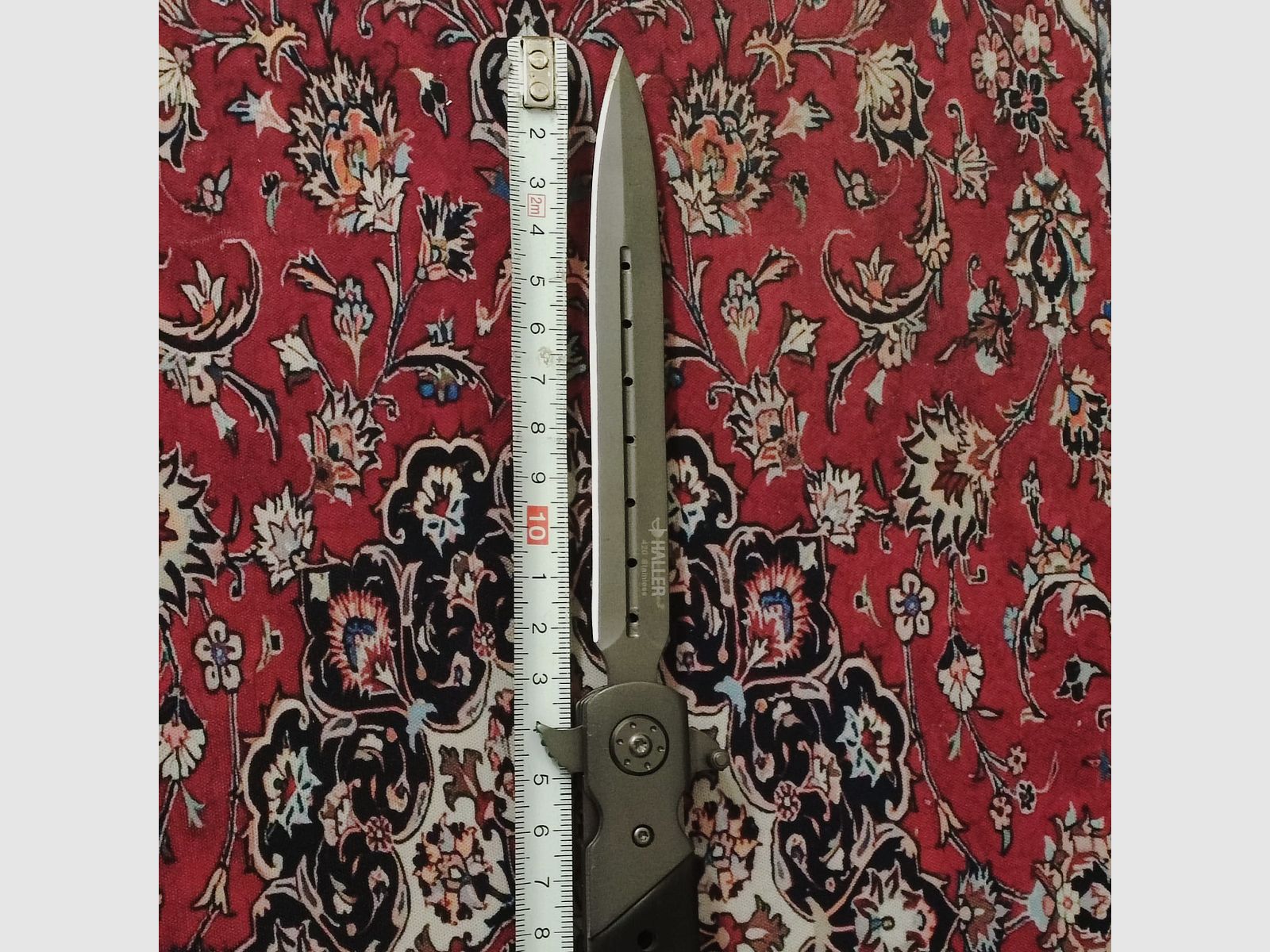 Cuchillo de un mano Haller Stiletto XXL Pakkaholz