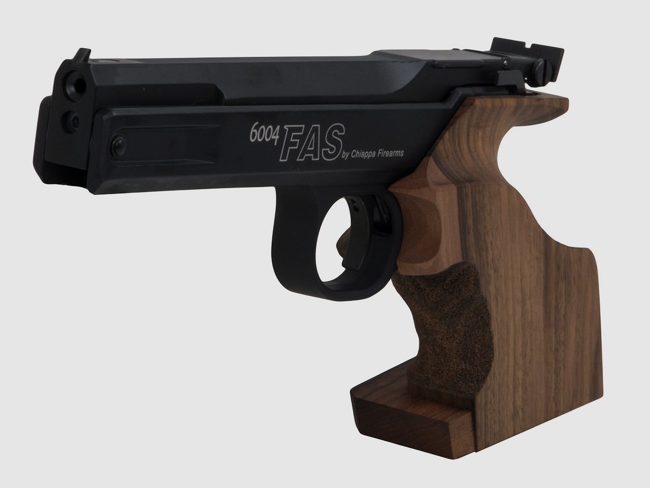 Matchpistole Chiappa FAS 6004 Match 7,5 Zoll LauflĂ¤nge medium Holzgriff Kaliber 4,5 mm (P18)