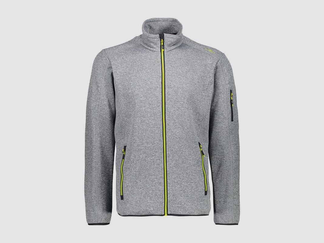 CMP Herren Jacke Knit-Tech-Fleece mit Mesh