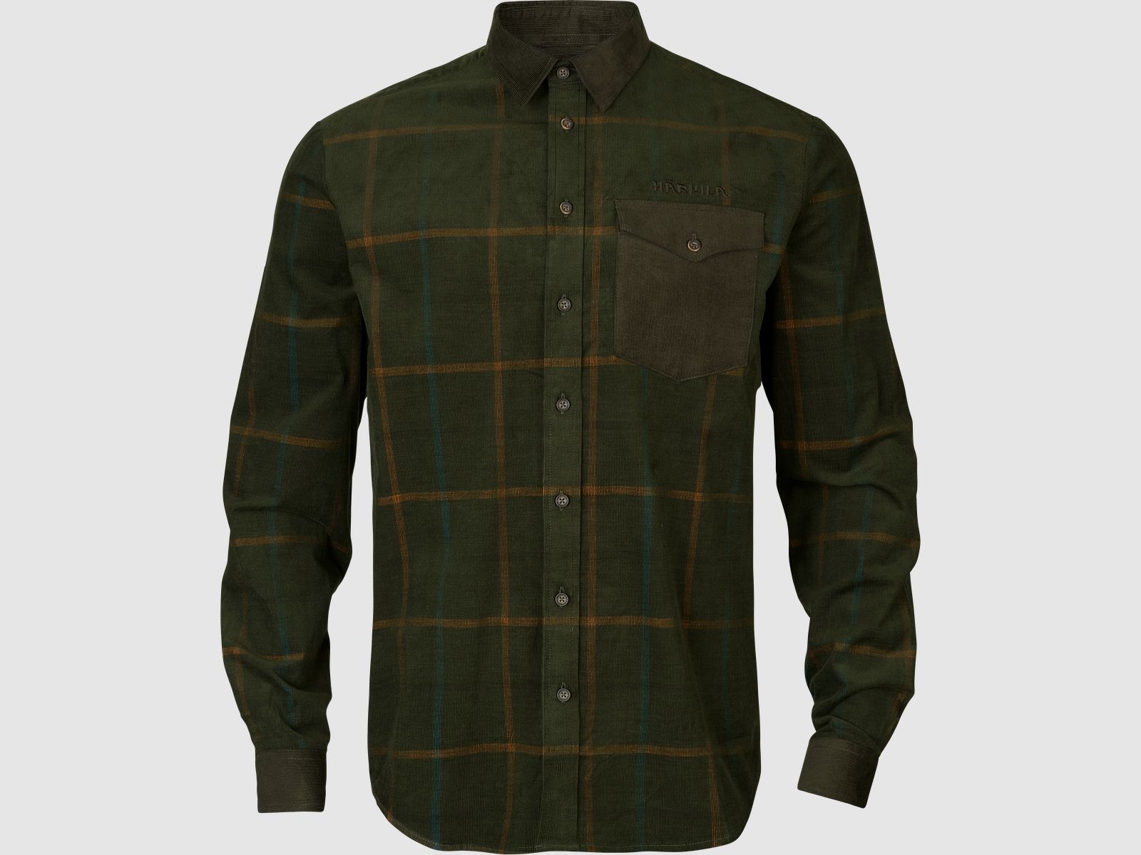 Härkila Hemd Kaldfjord in Willow Green Check