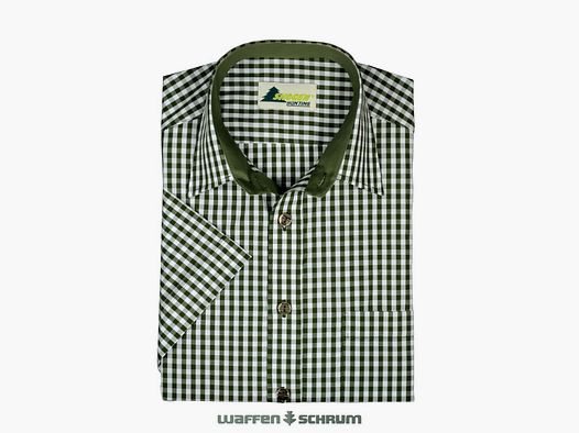 Camicia Skogen 1/2 manica colletto Kent oliva