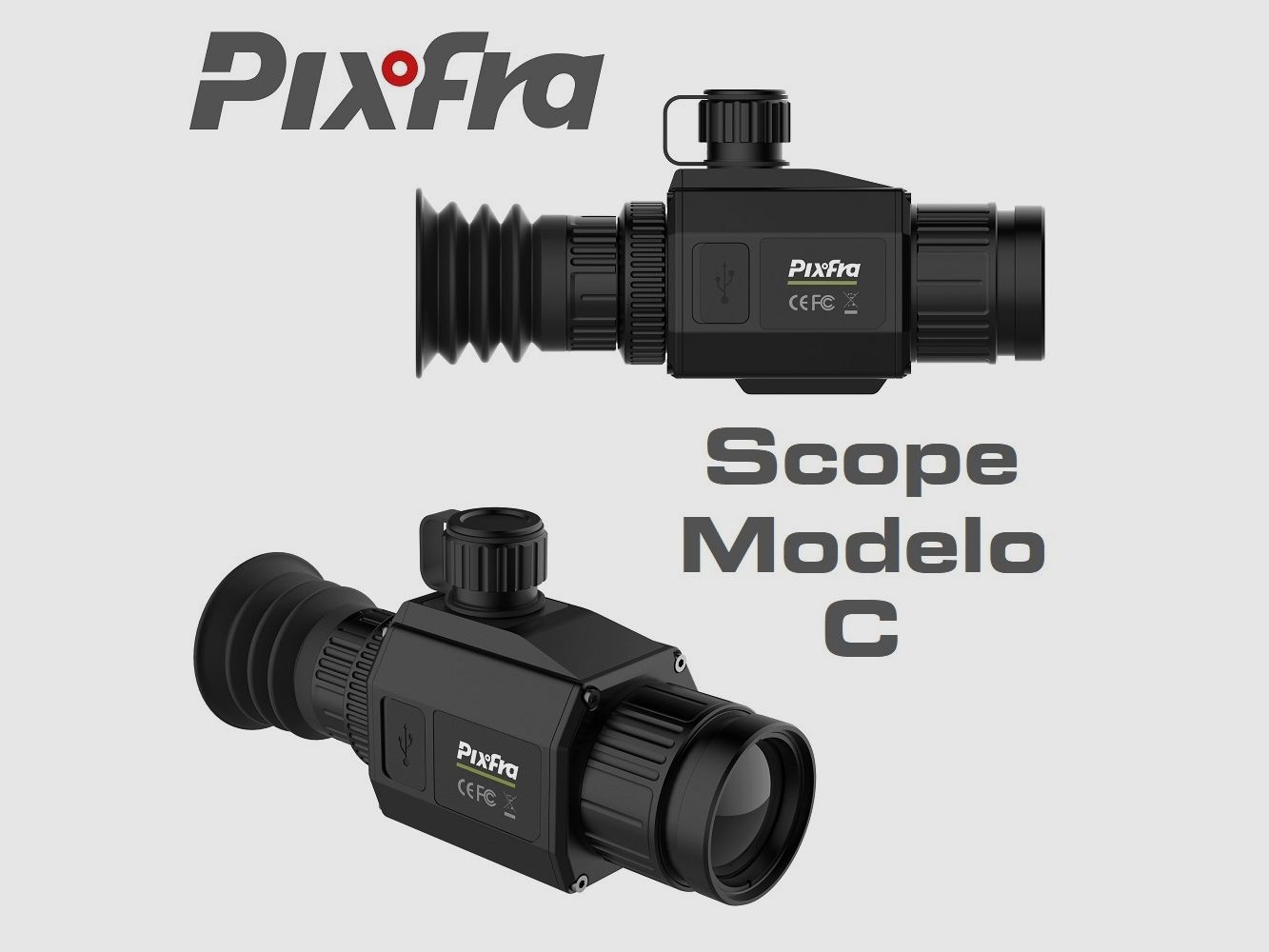 PixFra – Wärmebildmonokular Modell C635F für Clip-On