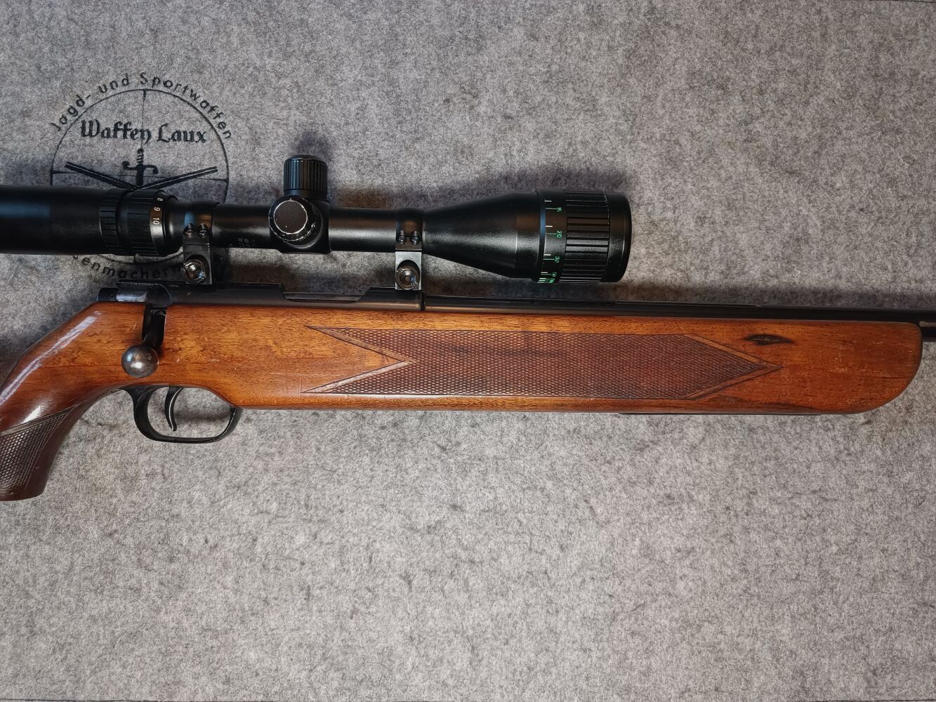 Carl Walther Ulm KK Single-shot Sport Rifle with ZF Tasco 2.5-10x42