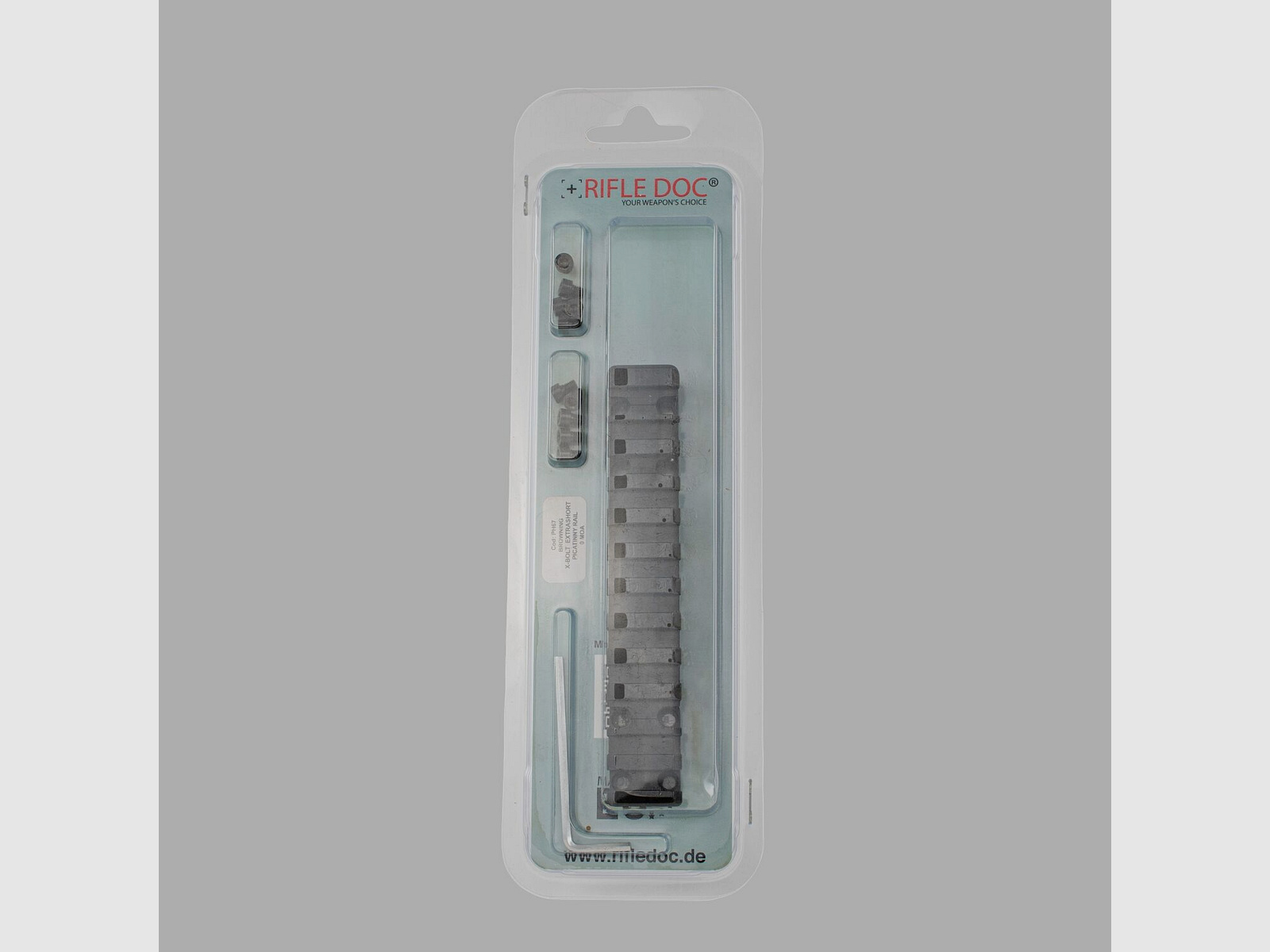 Rifle Doc Picatinny Weaver RAIL in ACCIAIO per BROWNING X-BOLT EXTRA SHORT