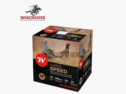 25 Cartridges WINCHESTER Super Speed Generation 2 24g cal 28/70 PB 7.5