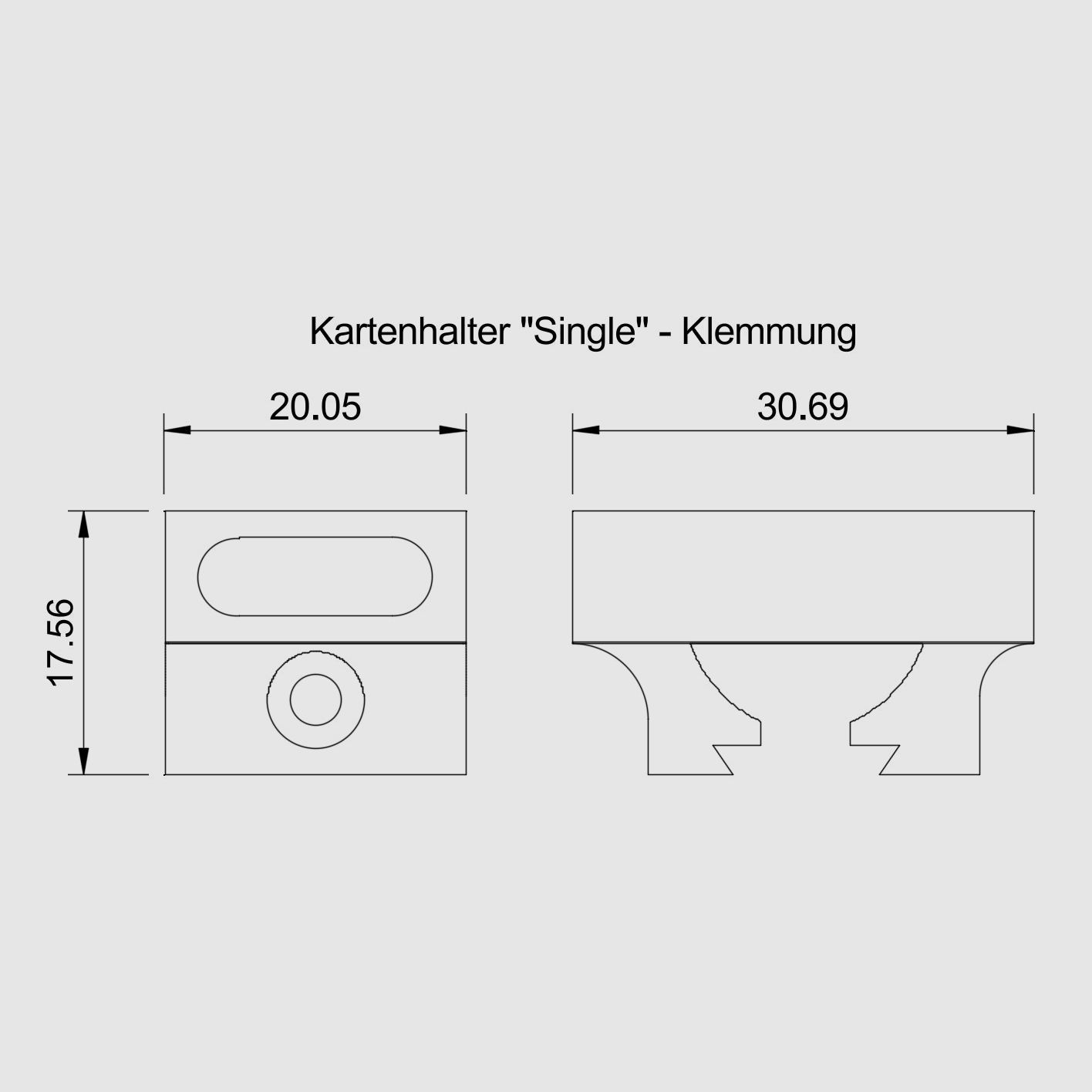 AEA HP Max MK2 - Kartenhalter / Begrenzungskartenhalter V2.0 - Daumenschraube