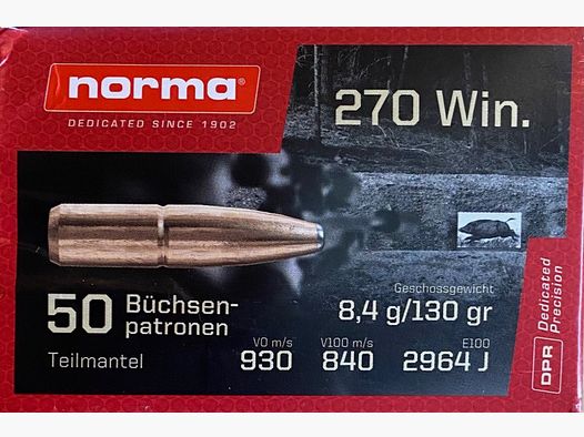 Norma Range & Training Kal. 270 Win. - 8,4g / 130gr