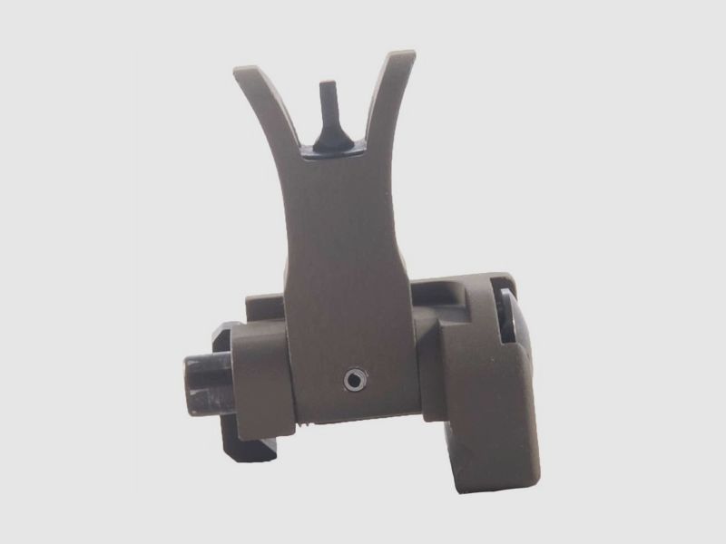 TROY INDUSTRIES 1,34″ MIRINO ANTERIORE RIBALTABILE ALLUMINIO TERRA SCURA, immagine 4 di 6