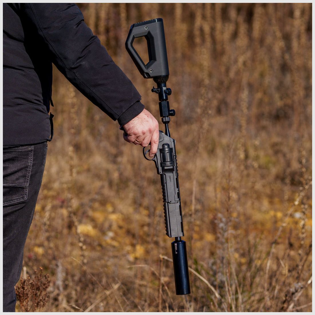 Shoulder stock | 0.2L bottle | BUTTSTOCK | BLACK | stylish design