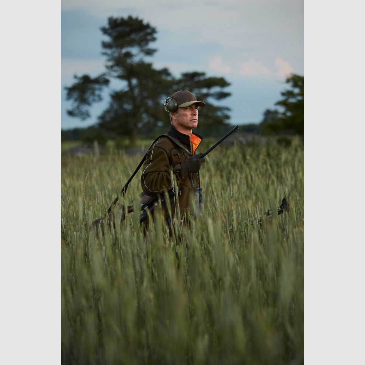 HÄRKILA Kamko Fleecejacke Hunting Green/ Orange Blaze