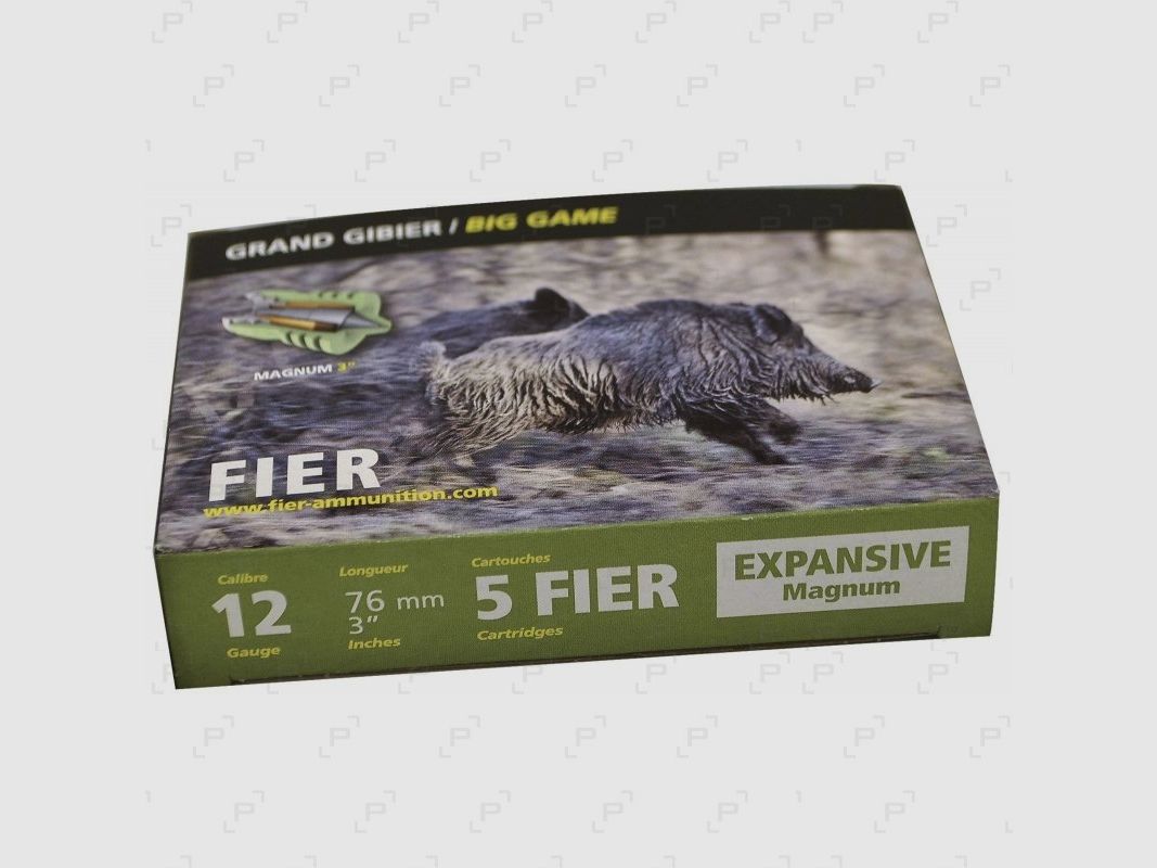 Patronen für die Jagd mit Geschoss FIER Kal. 12/76 - FIER EXPANSIVE, Bild 1 von 4