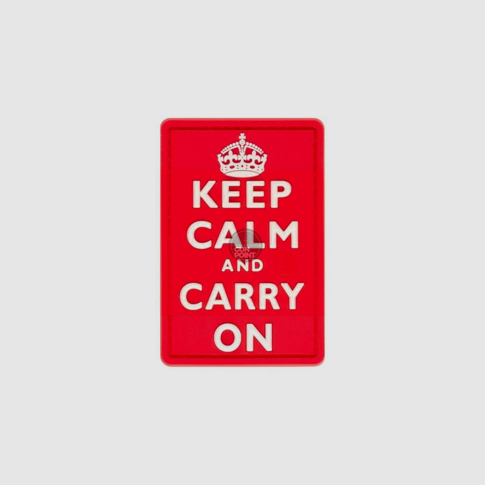 JTG Keep Calm Rubber Patch-Multicolor