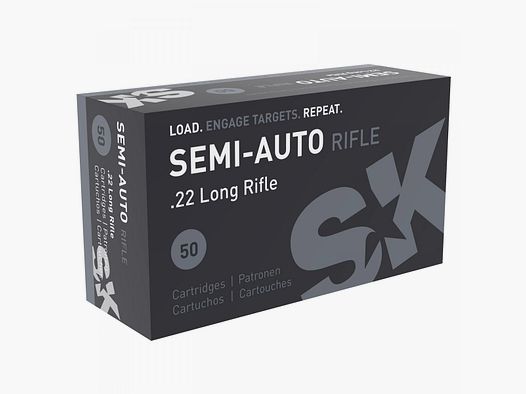 Fusil semi-automatique SK .22 LR 40GR LRN 50 cartouches