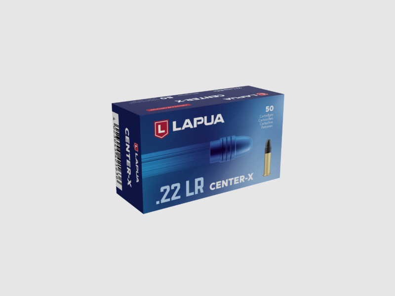boite 50 cartouches cal 22lr Lapua Center X 40 grains round nose 420163, image 1 sur 3