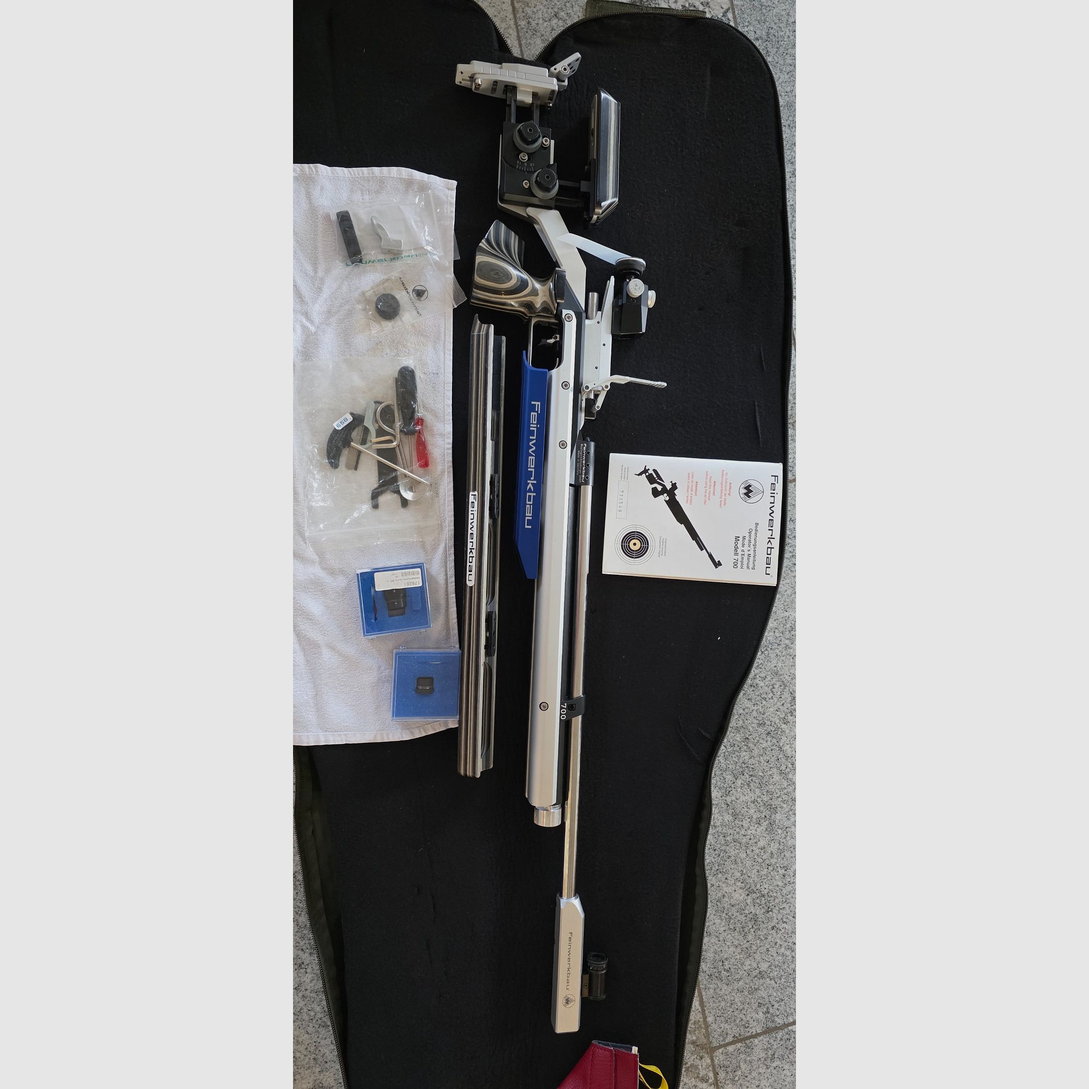Matchluftgewehr FWB 700 Alu Aufgelegt (Rechts/Gr. M) – Sehr guter Zustand – Komplettset & Originalbelege, Bild 2 von 10