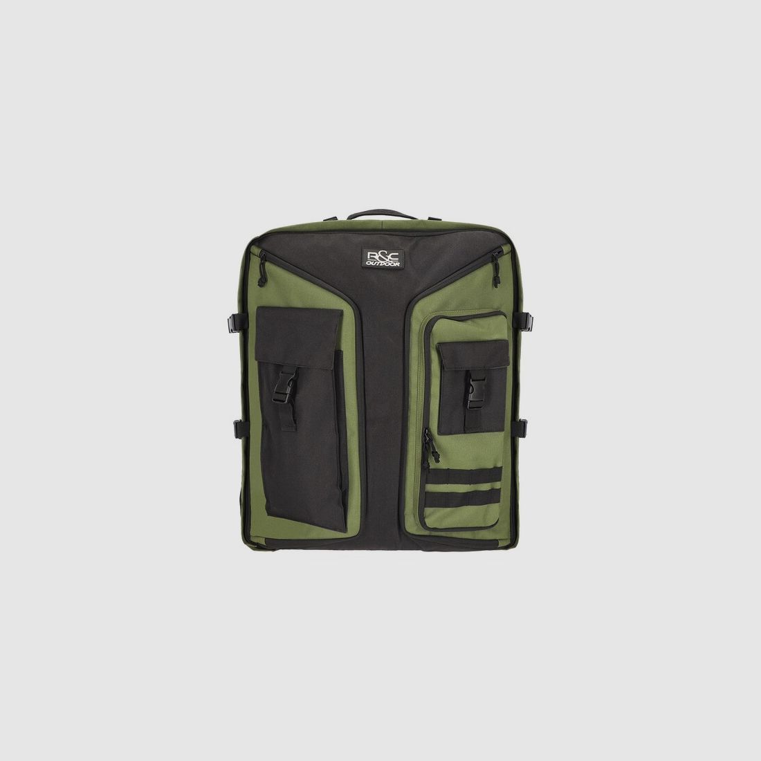Multifunktions-Rucksack / Armbrust - Transporttasche - ca. 80 Liter - Oliv/Schwarz