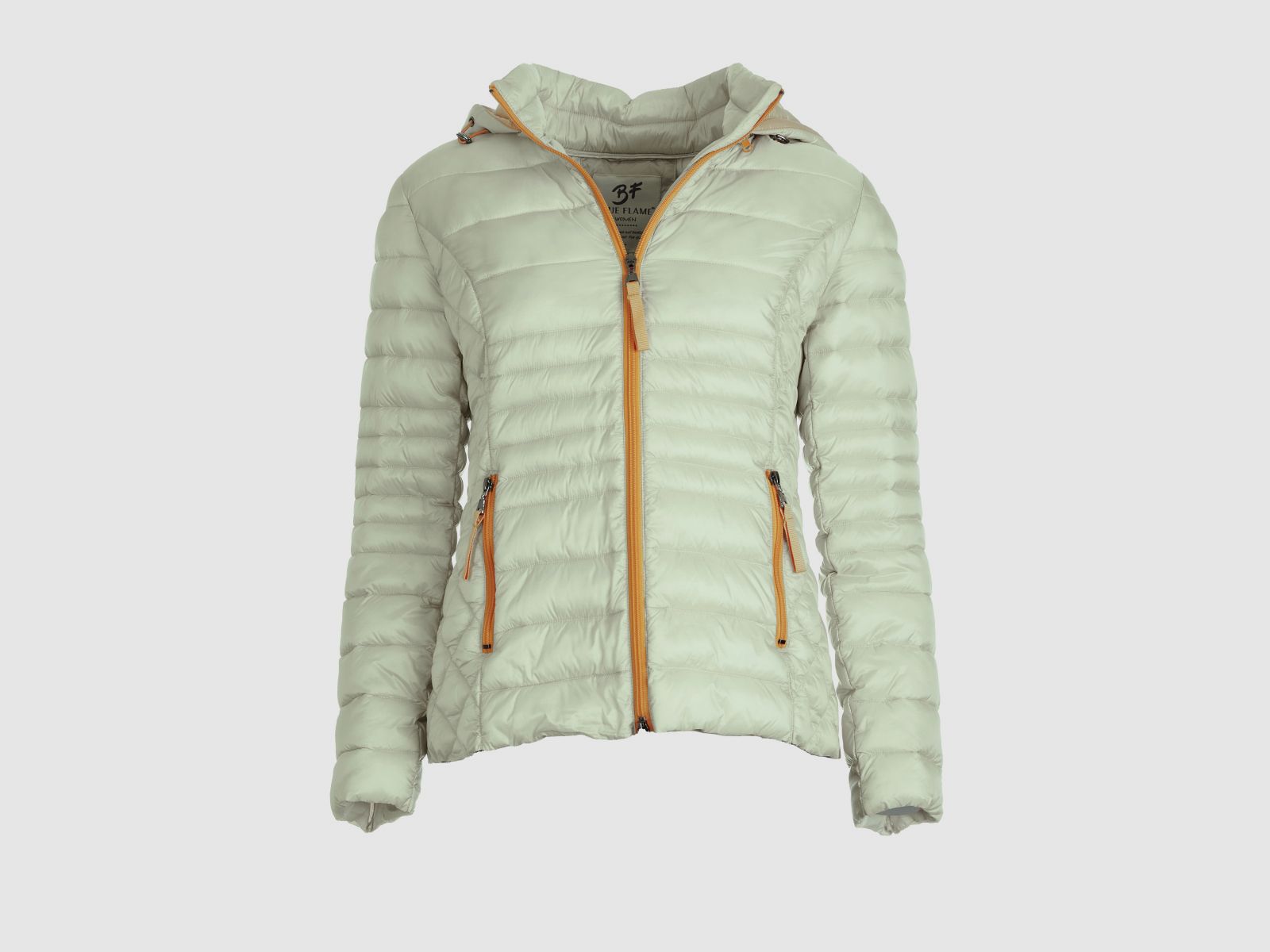 Blue Flame Stepp Hoodie Light Green Orange