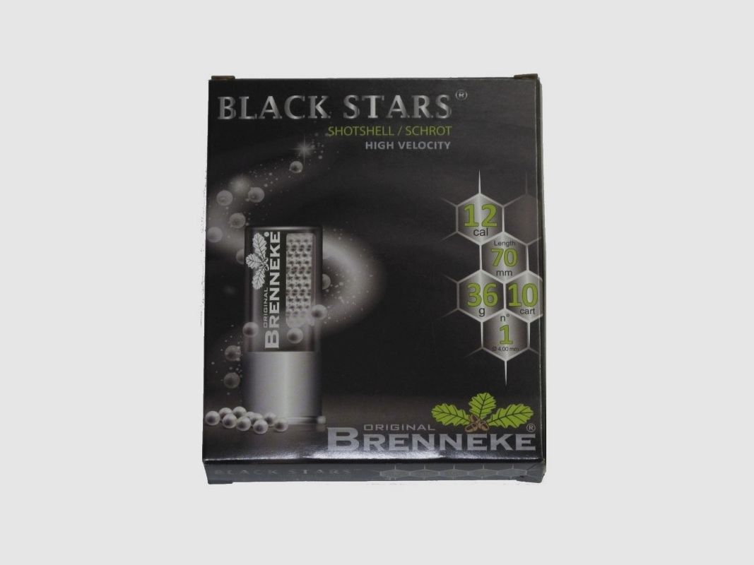 Brenneke Black Stars HV Kal. 12/70 36 g, Bild 1 von 9